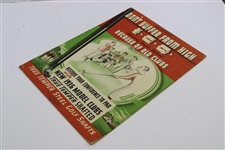 1936 True Temper Steel Golf Clubs Cardboard Golf Advertising