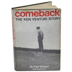 Ken Venturi Signed 1966 Comeback: The Ken Venturi Story Book JSA ALOA