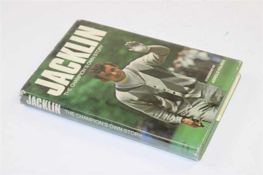 Tony Jacklin Signed 1970 'Jacklin: The Champion's Own Story' Book JSA ALOA