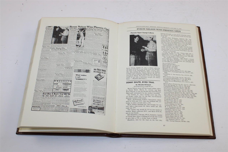 Byron Nelson Signed Ltd Ed 'The Byron Nelson Story' 373/600 Book with Slipcover JSA ALOA