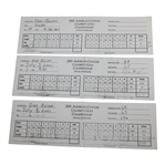 Champion Dan Quinn's Three 2001 American Century Celebrity Championship Scorecards JSA ALOA