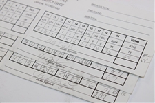 Champion Dan Quinn's Three 2001 American Century Celebrity Championship Scorecards JSA ALOA