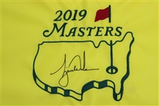 Tiger Woods Signed 2019 Masters Embroidered Flag JSA #BB37229
