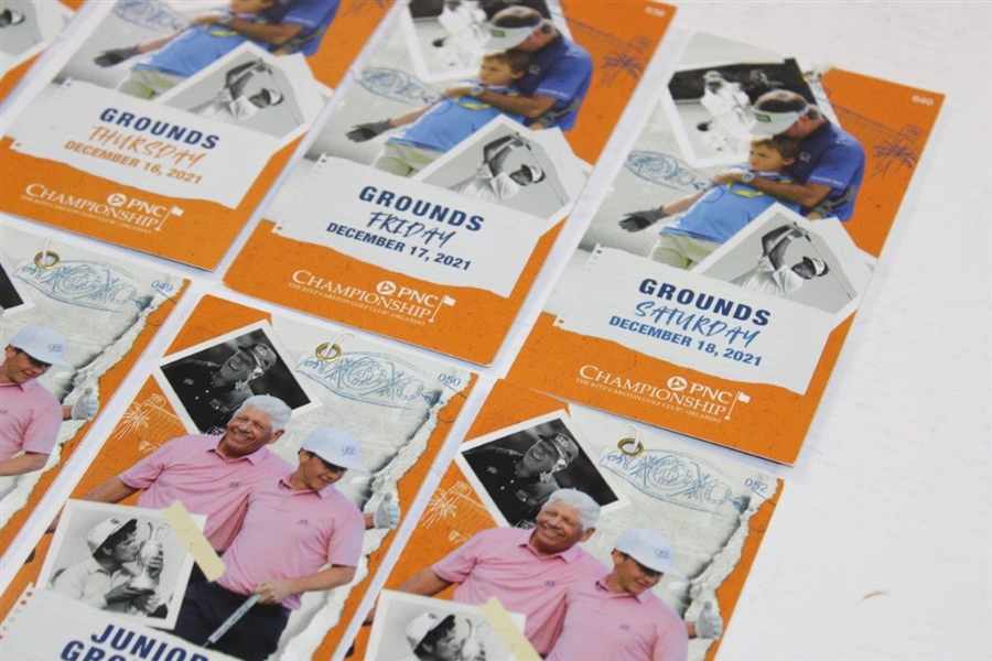Eight (8) 2021 PNC Championship Tickets - Tiger & Charlie Woods Contend