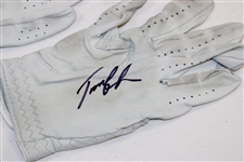 Furyk, Beem, English, Hatton & Lehman Signed Tournament Used Golf Gloves JSA ALOA