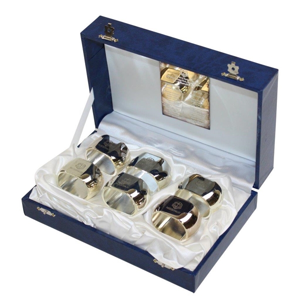 2012 Ryder Cup at Medinah Gift Box with Six (6) Silver Logo Napkin Holders