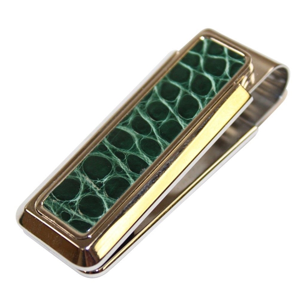 2007 Masters Tournament Gifted Alligator Skin Money Clip in Box with Card