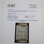 Chi Chi Rodriguez's 1985 MacGregor Congratulatory Newest Millionaire Signed Letter Plaque