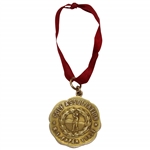 1911 New York Paper Trade Golf Association Solid 14k Gold Winners Medal - Low Gross Score
