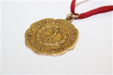 1911 New York Paper Trade Golf Association Solid 14k Gold Winner's Medal - Low Gross Score