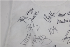 Seventeen (17) Champs Signed Replica The Open Championship Caddy Bib JSA ALOA