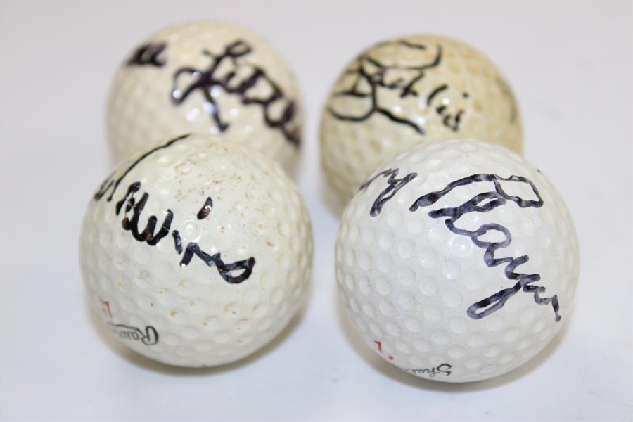 Lee Trevino, Gene Littler, Gary Player & Tony Jacklin Signed Classic Golf Balls - Ralph Hackett Collection JSA ALOA