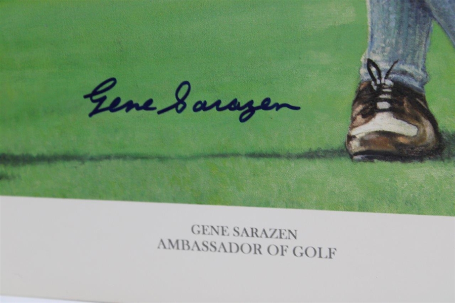 Gene Sarazen Signed 'Ambassador of Golf' Robert Pettitt Print JSA ALOA