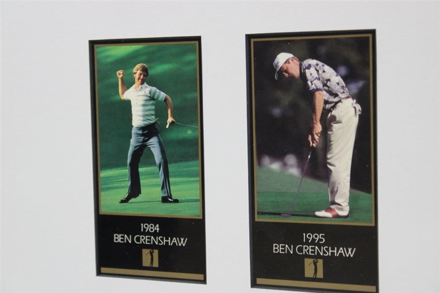 Ben Crenshaw Signed 1974 Sports Illustrated w/Two Masters Collection Cards - Framed JSA ALOA