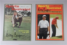 Billy Casper Signed Five (5) Sports Illustrated Magazines Display - Framed JSA ALOA