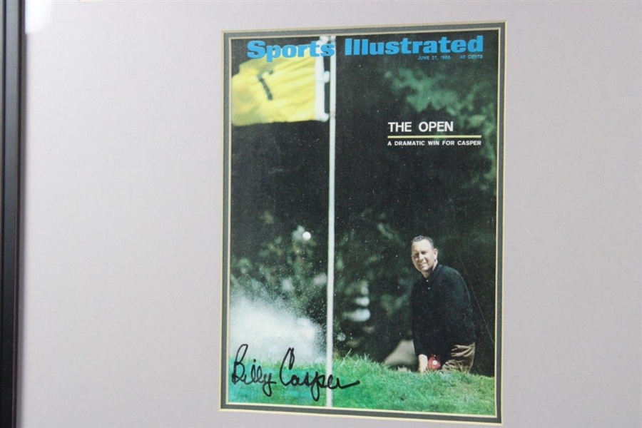 Billy Casper Signed Five (5) Sports Illustrated Magazines Display - Framed JSA ALOA