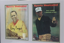 Billy Casper Signed Five (5) Sports Illustrated Magazines Display - Framed JSA ALOA