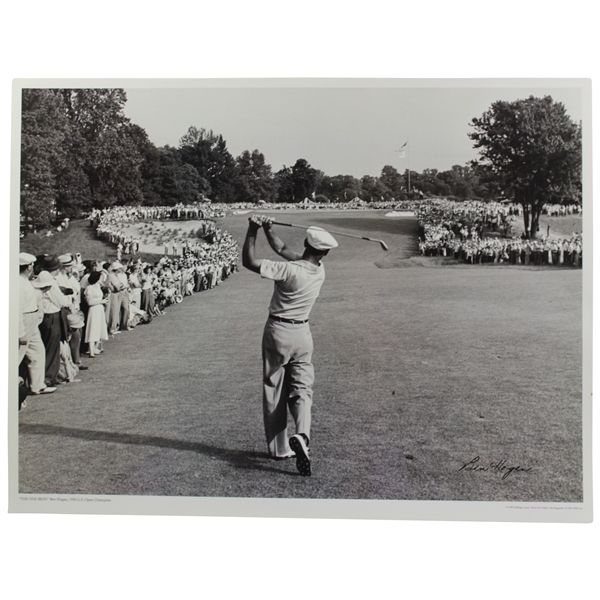 Famous Ben Hogan 1-Iron Shot to 18th Green in 1950 US Open at Merion Poster