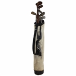 Wright & Ditson Clubs 6 Irons Including A Putter 3-Woods-Driver, Brassie & Spoon with Bag