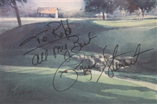 Payne Stewart Signed Ltd Ed 418/950 Hazeltine GC 1991 US Open Print To Rob - Framed JSA ALOA