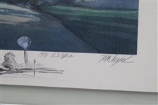 Payne Stewart Signed Ltd Ed 418/950 Hazeltine GC 1991 US Open Print To Rob - Framed JSA ALOA