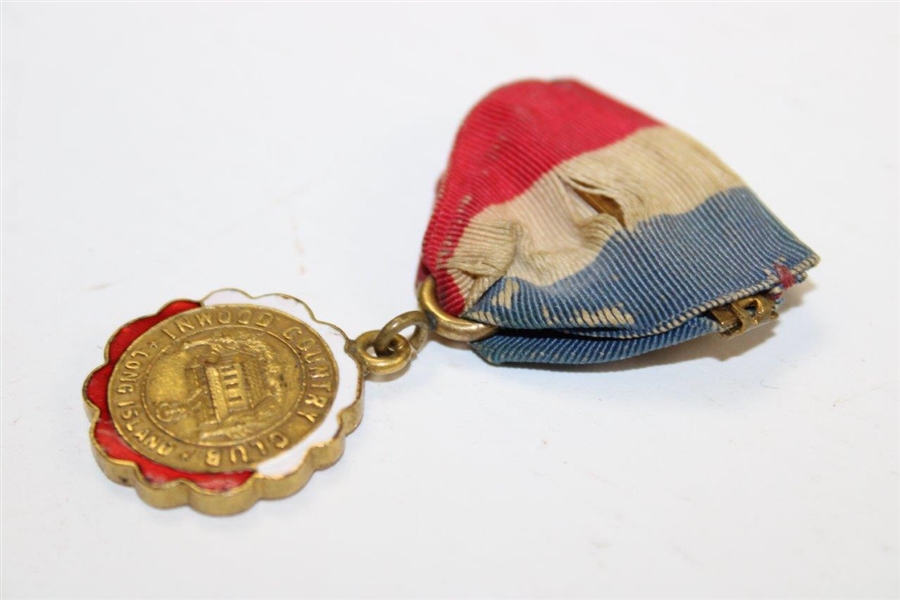 Inwood Country Club Long Island Unmarked Medal with Ribbon