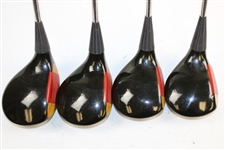 Set of Four (4) PING Heel-Toe Balance Woods with Headcovers - 1, 3, 5 & 7