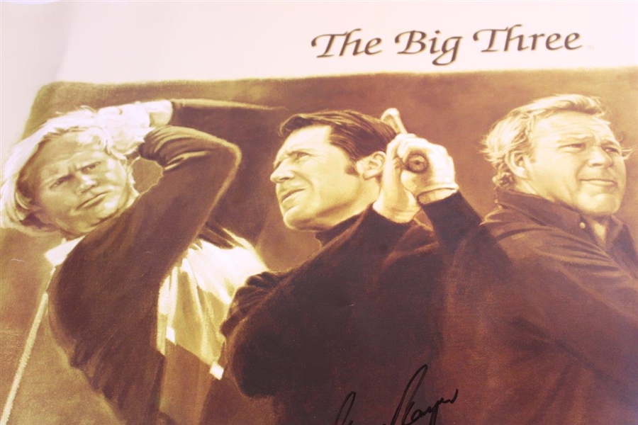 Jack Nicklaus & Gary Player Signed 2003 'The Big Three' Gary Player Invitational Poster JSA ALOA