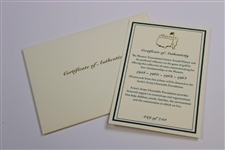 Arnold Palmer Ltd Ed Masters Commemorative Coins Set in Original Emerald Box with COA #229/750