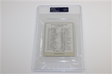 Byron Nelson Signed TPC Las Colinas Scorecard PSA/DNA #83957809
