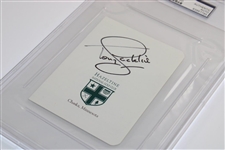 Tony Jacklin Signed Hazeltine National Golf Club Scorecard PSA/DNA #83957785
