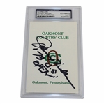 Johnny Miller Signed Oakmont Country Club Scorecard PSA/DNA #83957802