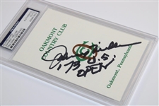 Johnny Miller Signed Oakmont Country Club Scorecard PSA/DNA #83957802