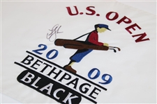 Lucas Glover Signed 2009 US Open at Bethpage Black Embroidered Flag PSA/DNA #M64768