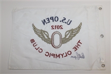 Webb Simpson Signed 2012 US Open at The Olympic Club Embroidered Flag PSA/DNA #U06635