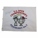 Martin Kaymer Signed 2014 US Open at Pinehurst No. 2 Embroidered Flag JSA ALOA