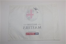 Matt Fitzpatrick Signed British Masters Supported by Sky Sports Flag JSA ALOA