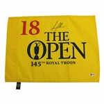 Henrik Stenson Signed 2016 OPEN at Royal Troon Screen Flag BECKETT #G94454