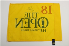 Henrik Stenson Signed 2016 OPEN at Royal Troon Screen Flag BECKETT #G94454