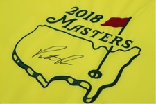 Patrick Reed Signed 2018 Masters Tournament Embroidered Flag BECKETT #G94456