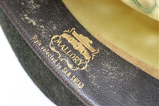 Sam Snead's Personal Custom Green Felt Mallory Hat - Size 7 1/8 - Navy/Cream/Grey