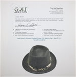Sam Snead's Personal Custom Green Felt Mallory Hat - Size 7 1/8 - Navy/Cream/Grey
