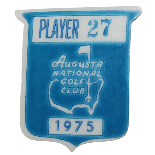 Sam Snead's 1975 Masters Tournament Contestant Badge #27