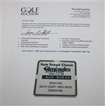 Sam Snead's 1986 Sam Snead Classic at Gleneagles Competitor Bag Tag