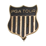 Sam Sneads Personal 10kt Gold Filled Undated PGA Tour Shield Pin