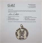 Sam Snead's 1976 PGA Championship at Congressional Country Club Pin