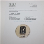 Sam Snead's 1980 PGA Tour 12kt Gold Filled Pin