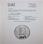 Sam Snead's 1983 PGA Tour Pin Sterling Pin Badge
