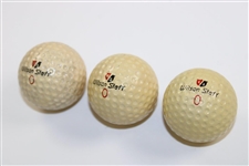 Three (3) Sam Snead Personal Wilson Staff “0” Golf Balls