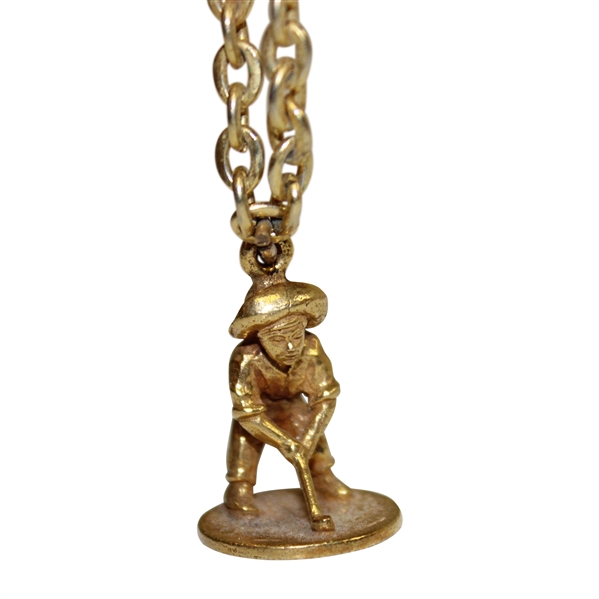 Sam Snead's Personal Pinehurst Putter Boy 10kt Gold Filled Necklace 